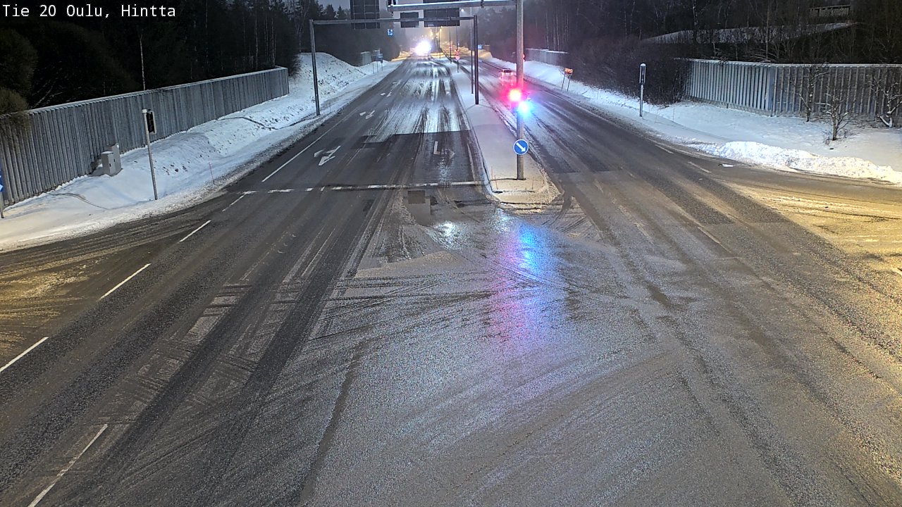 Weather Camera Image Väg 20 Uleåborg, Hintta, Oulu, Pohjois-Pohjanmaa
