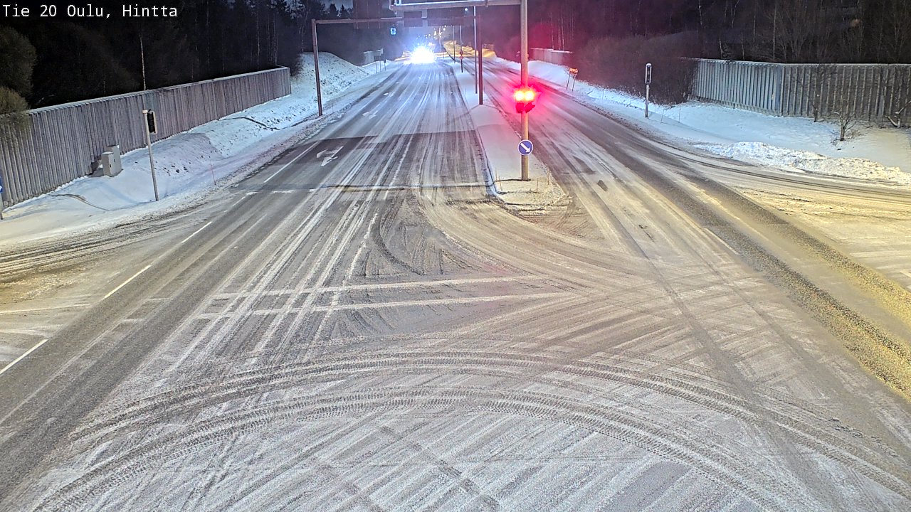 Weather Camera Image Road 20 Oulu, Hintta, Oulu, Pohjois-Pohjanmaa