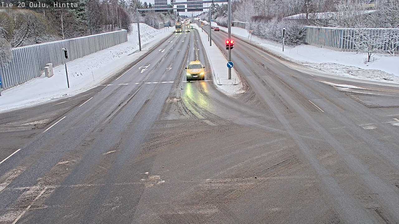 Weather Camera Image Väg 20 Uleåborg, Hintta, Oulu, Pohjois-Pohjanmaa