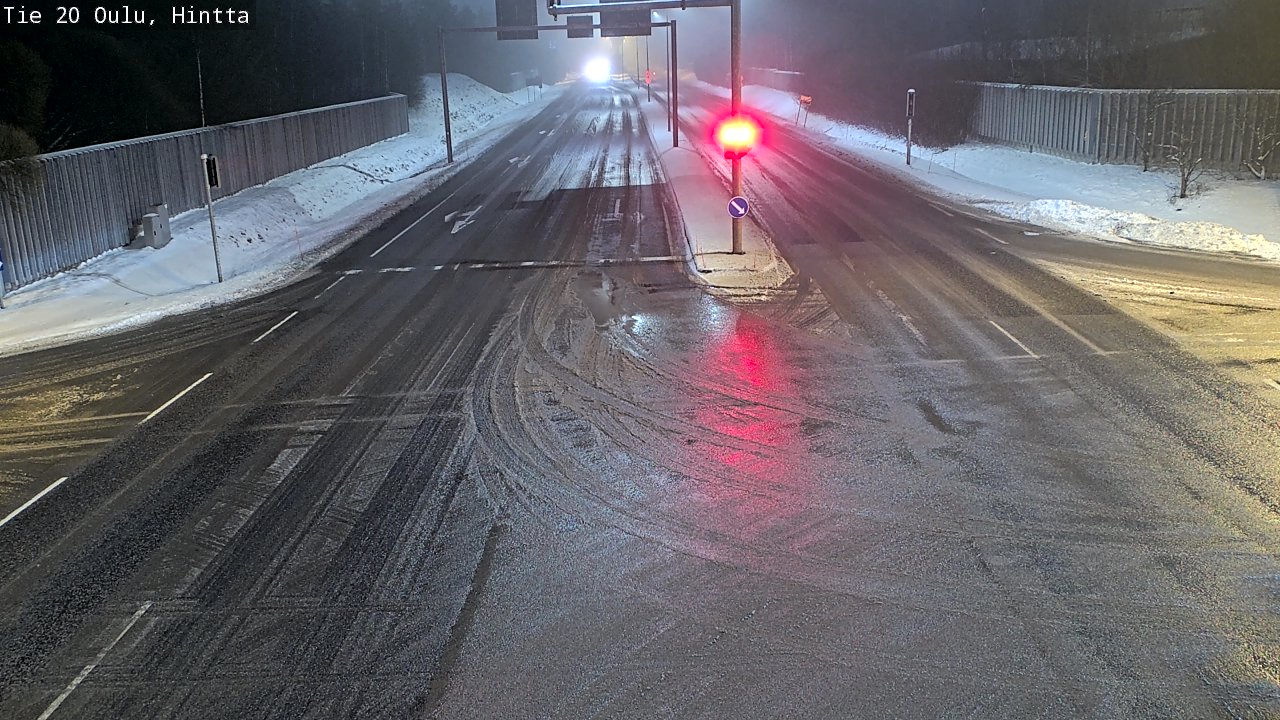 Weather Camera Image Väg 20 Uleåborg, Hintta, Oulu, Pohjois-Pohjanmaa