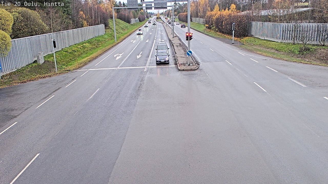 Weather Camera Image Väg 20 Uleåborg, Hintta, Oulu, Pohjois-Pohjanmaa