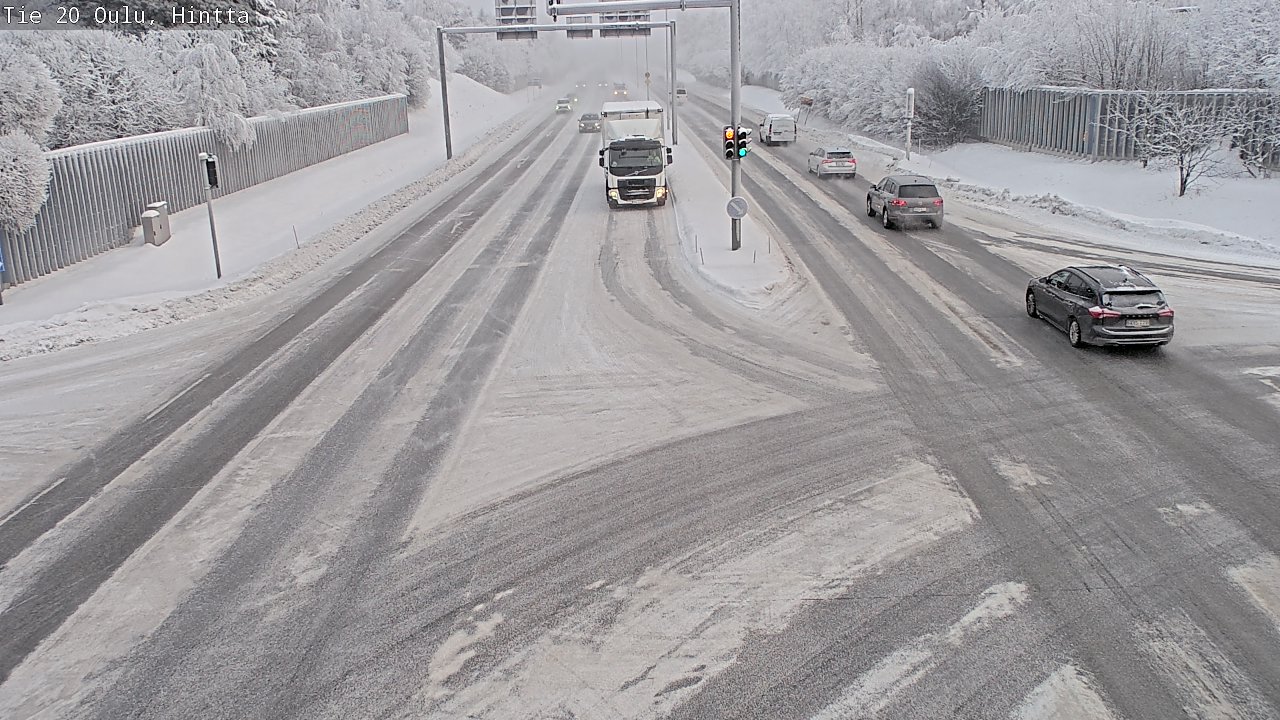 Weather Camera Image Väg 20 Uleåborg, Hintta, Oulu, Pohjois-Pohjanmaa