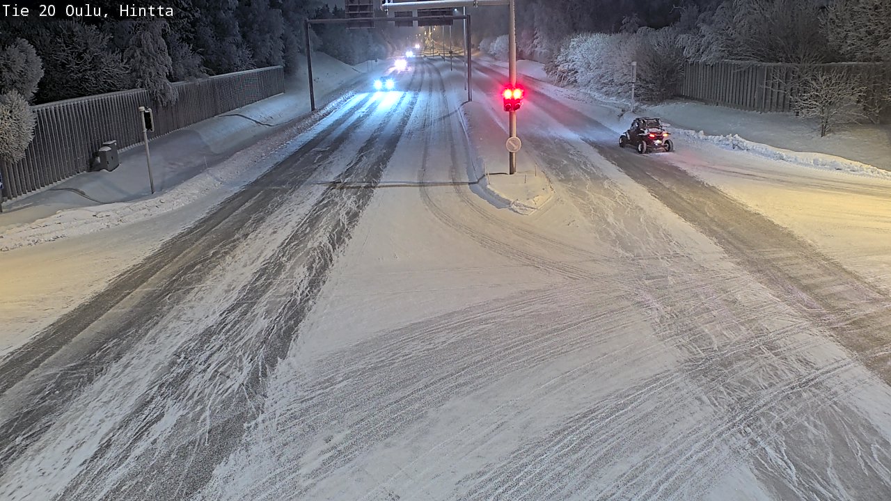Weather Camera Image Road 20 Oulu, Hintta, Oulu, Pohjois-Pohjanmaa