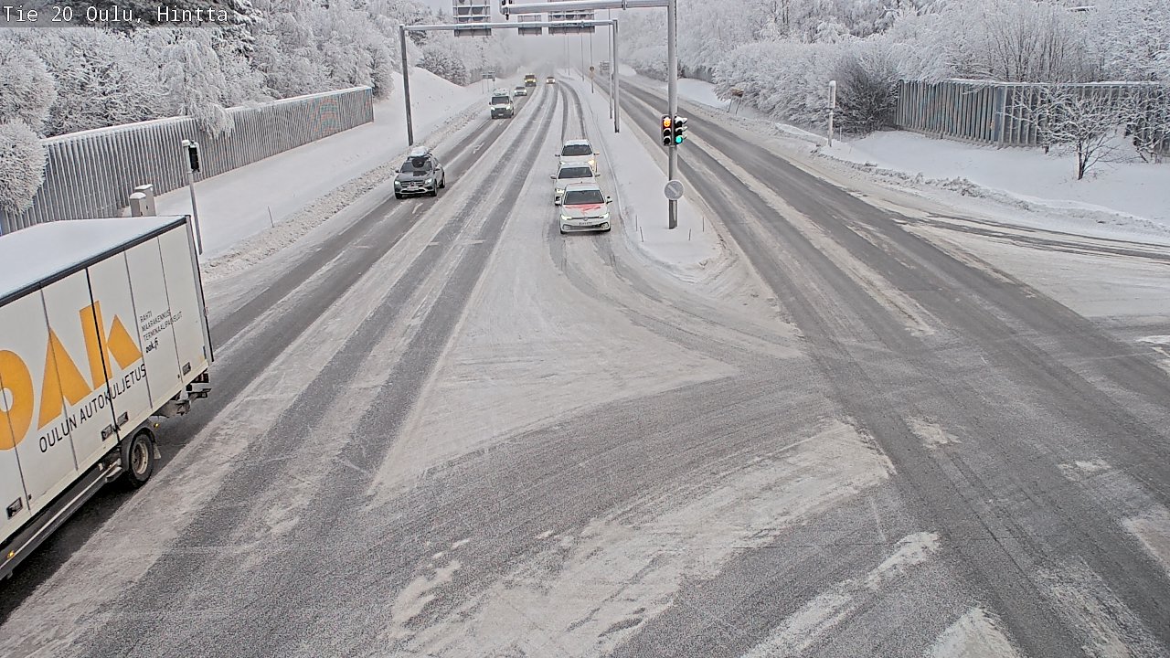 Weather Camera Image Väg 20 Uleåborg, Hintta, Oulu, Pohjois-Pohjanmaa