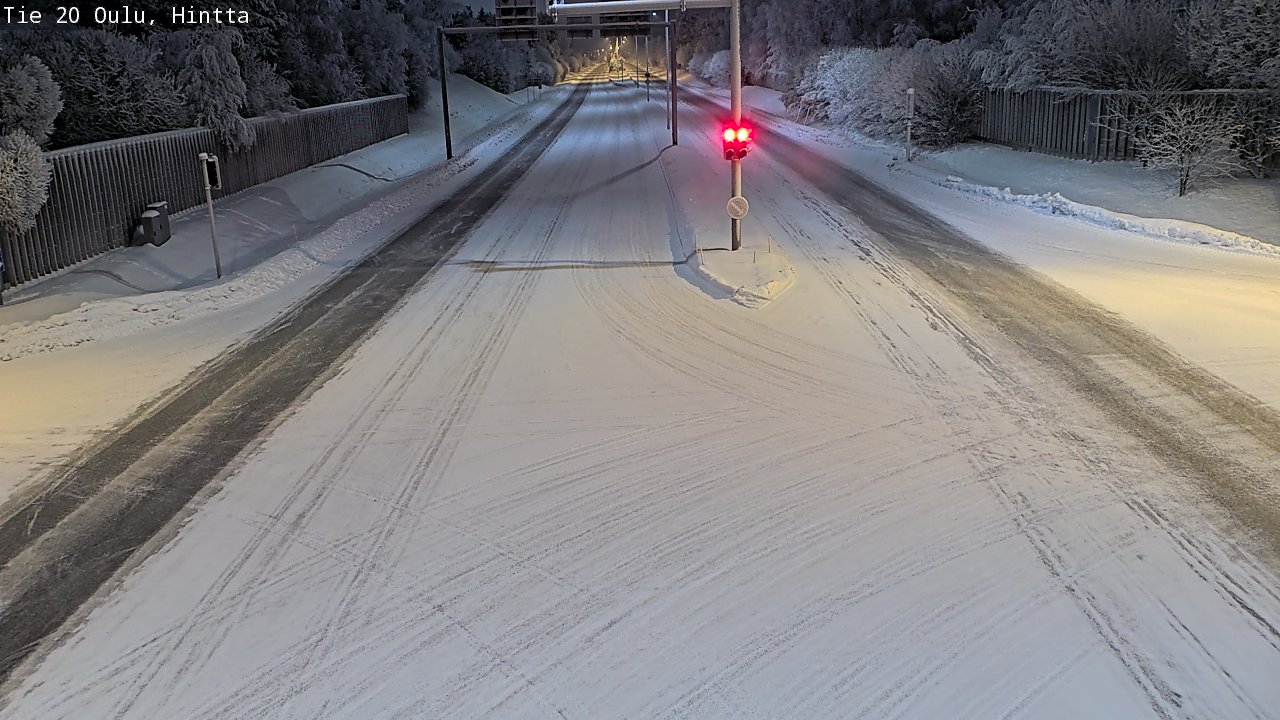 Weather Camera Image Road 20 Oulu, Hintta, Oulu, Pohjois-Pohjanmaa