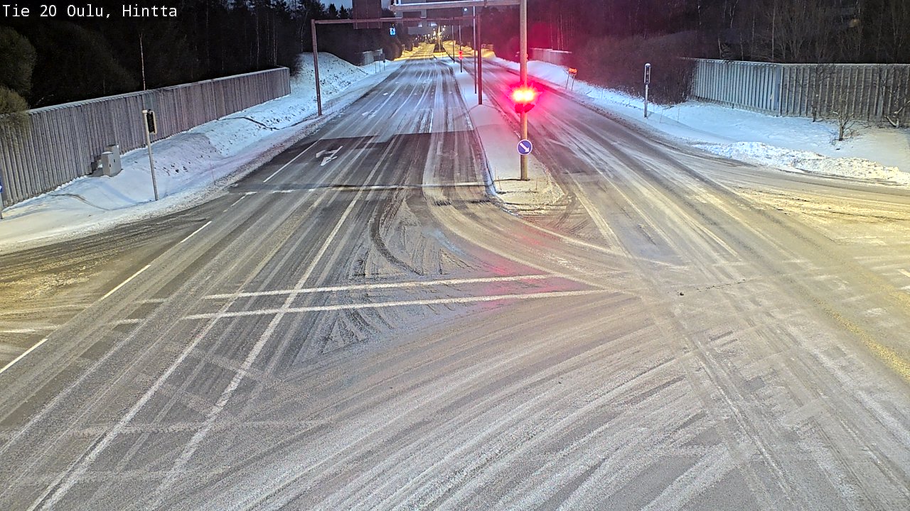 Weather Camera Image Road 20 Oulu, Hintta, Oulu, Pohjois-Pohjanmaa