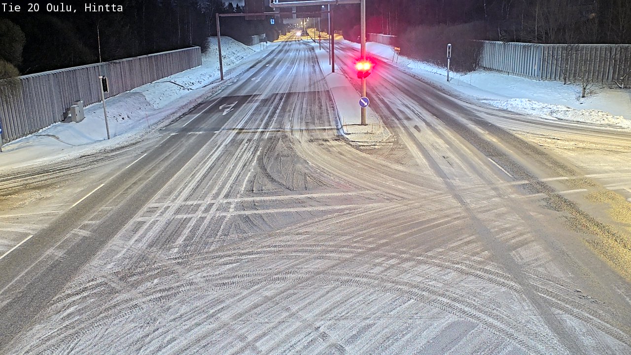 Weather Camera Image Road 20 Oulu, Hintta, Oulu, Pohjois-Pohjanmaa