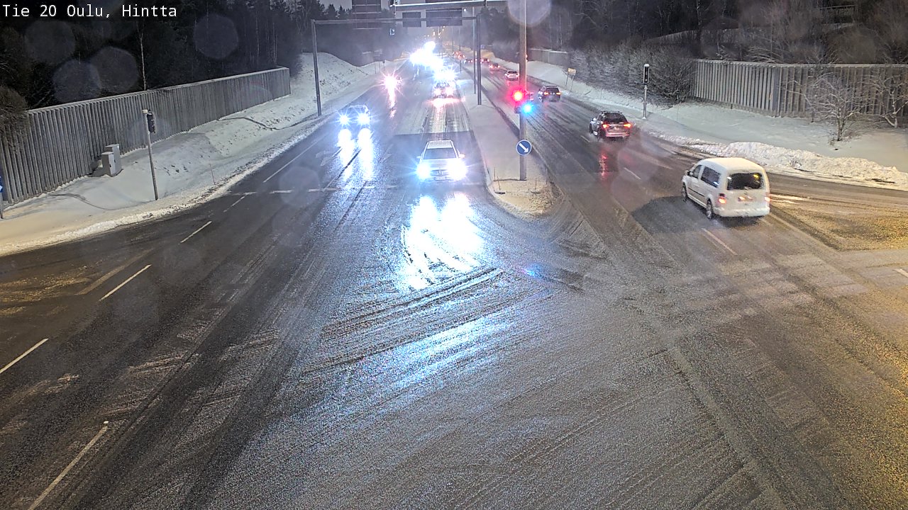 Weather Camera Image Väg 20 Uleåborg, Hintta, Oulu, Pohjois-Pohjanmaa
