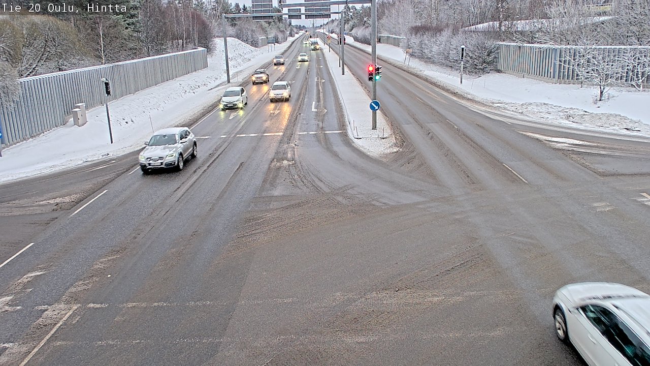 Weather Camera Image Väg 20 Uleåborg, Hintta, Oulu, Pohjois-Pohjanmaa