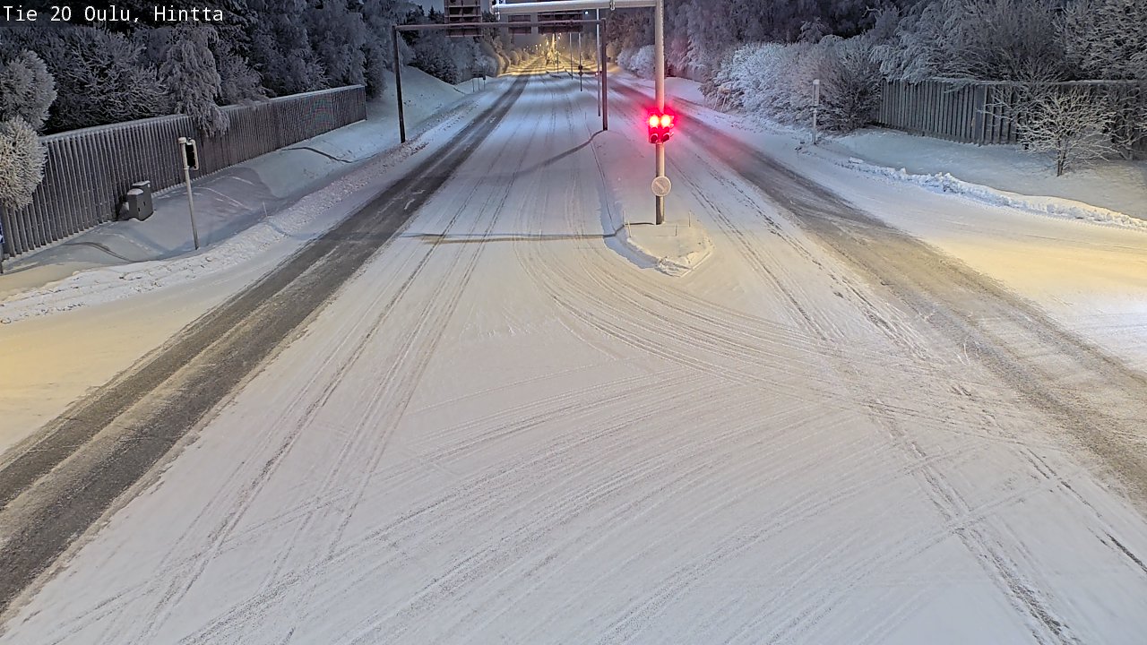 Weather Camera Image Road 20 Oulu, Hintta, Oulu, Pohjois-Pohjanmaa
