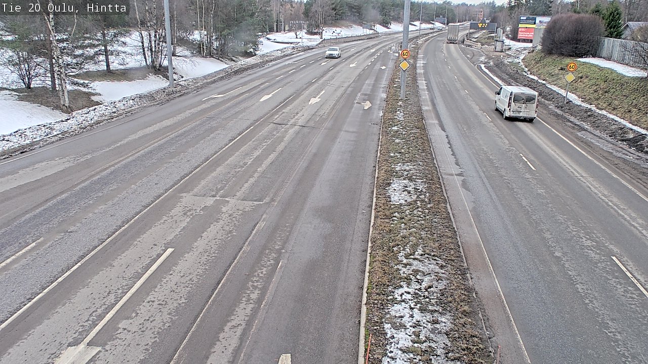 Weather Camera Image Road 20 Oulu, Hintta, Oulu, Pohjois-Pohjanmaa