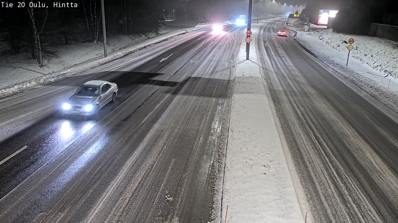 Weather Camera Image Road 20 Oulu, Hintta, Oulu, Pohjois-Pohjanmaa