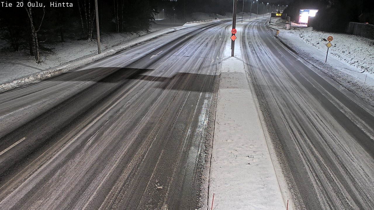 Weather Camera Image Road 20 Oulu, Hintta, Oulu, Pohjois-Pohjanmaa