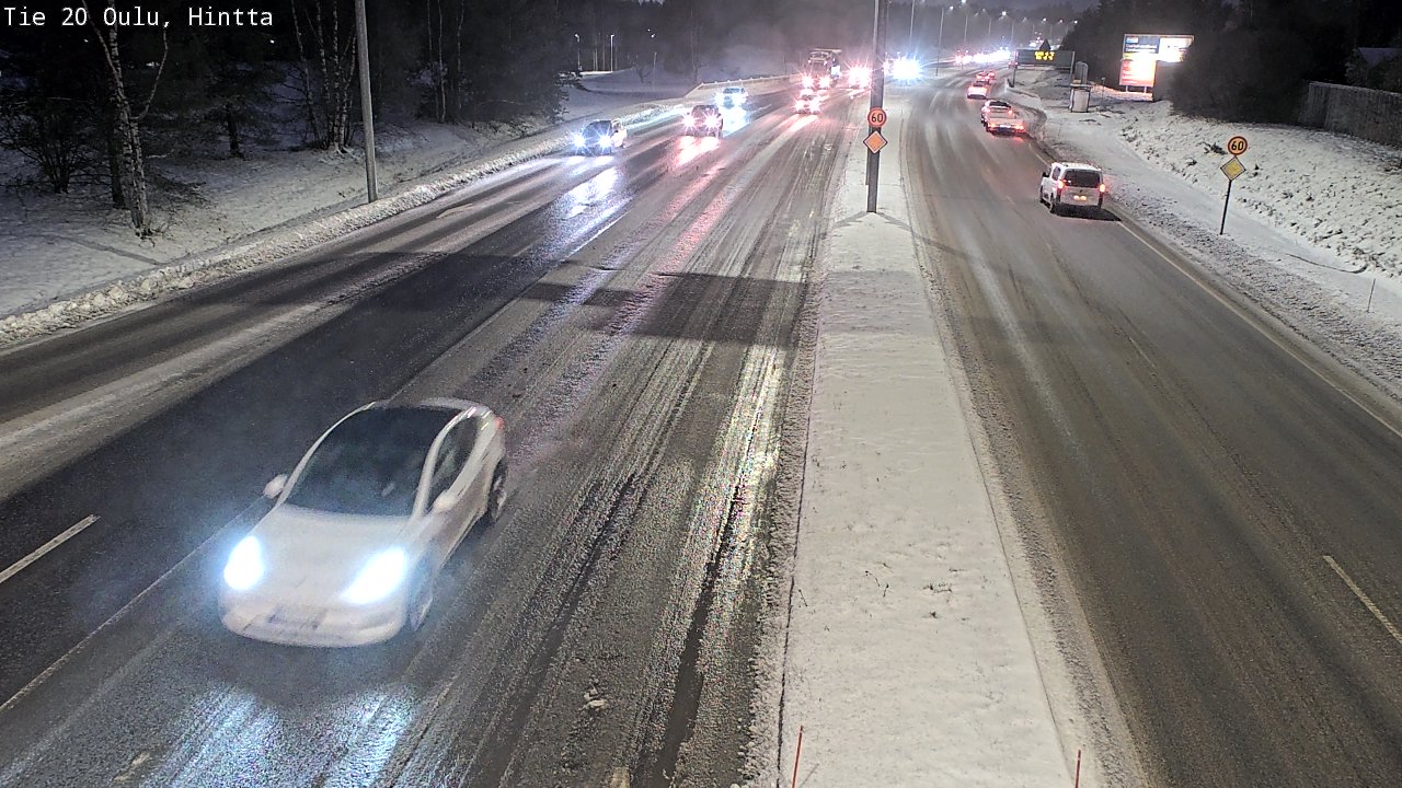 Weather Camera Image Road 20 Oulu, Hintta, Oulu, Pohjois-Pohjanmaa