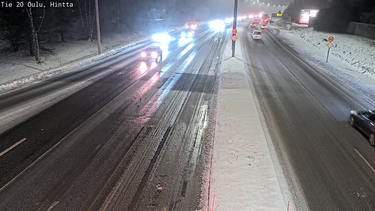 Weather Camera Image Road 20 Oulu, Hintta, Oulu, Pohjois-Pohjanmaa