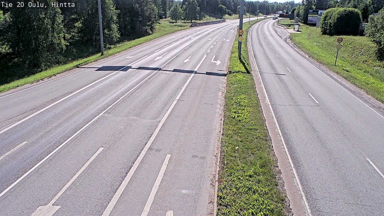 Weather Camera Image Road 20 Oulu, Hintta, Oulu, Pohjois-Pohjanmaa