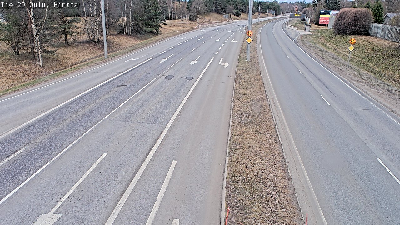 Weather Camera Image Road 20 Oulu, Hintta, Oulu, Pohjois-Pohjanmaa