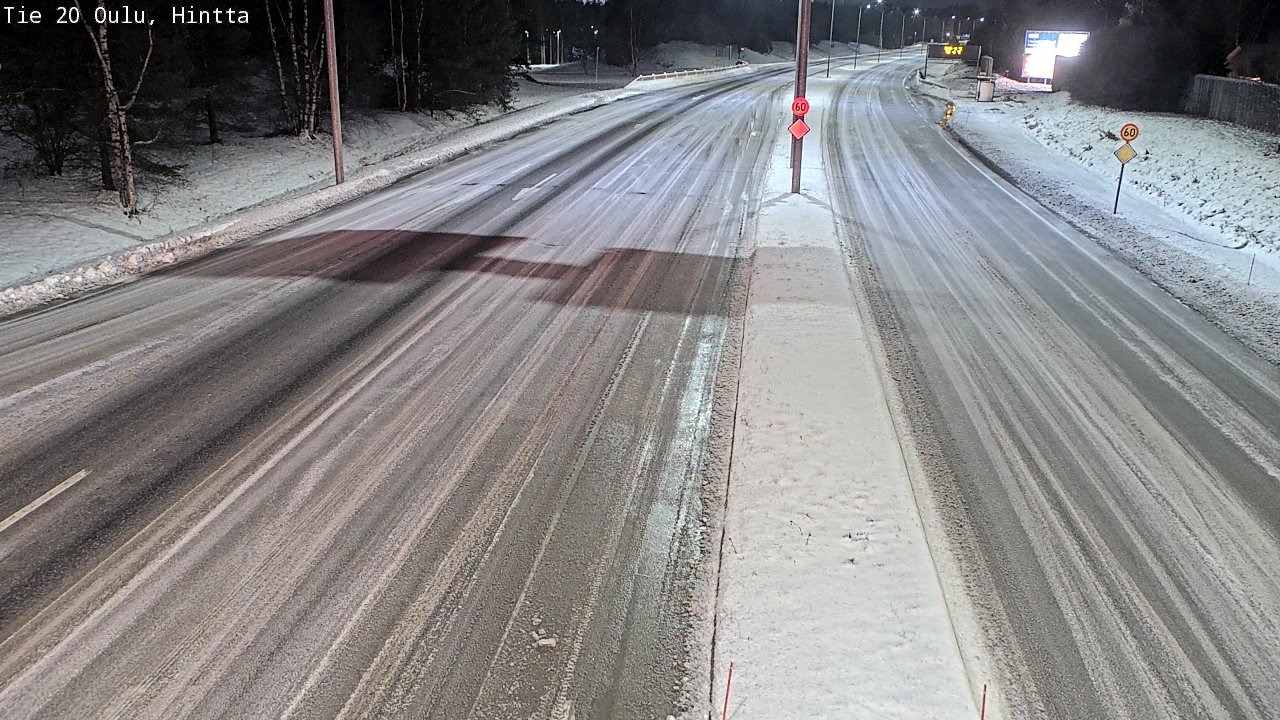 Weather Camera Image Road 20 Oulu, Hintta, Oulu, Pohjois-Pohjanmaa
