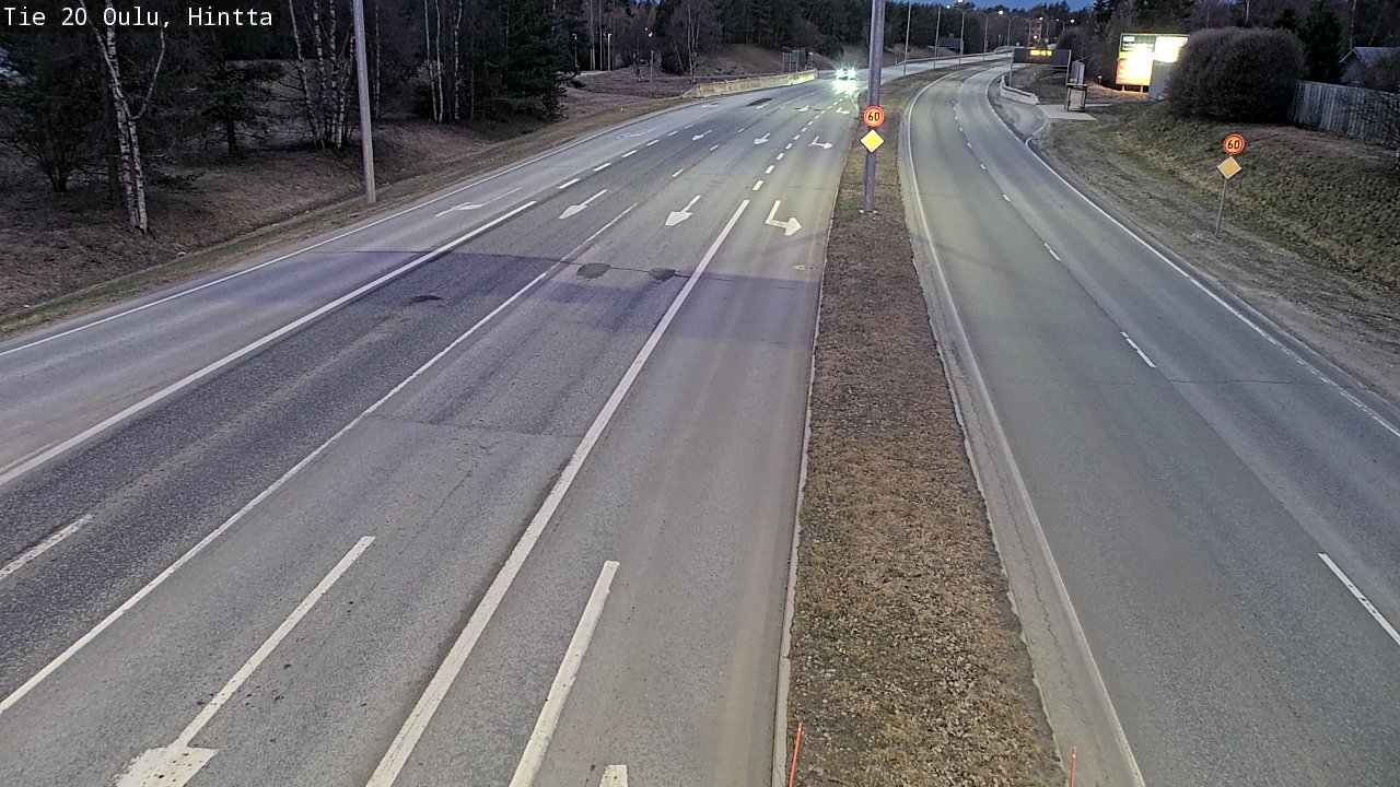 Weather Camera Image Road 20 Oulu, Hintta, Oulu, Pohjois-Pohjanmaa