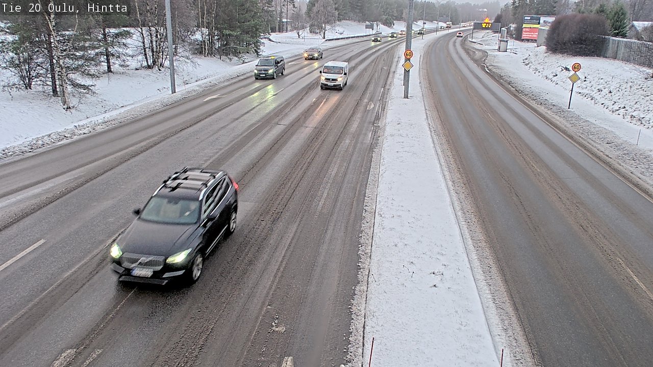 Weather Camera Image Road 20 Oulu, Hintta, Oulu, Pohjois-Pohjanmaa