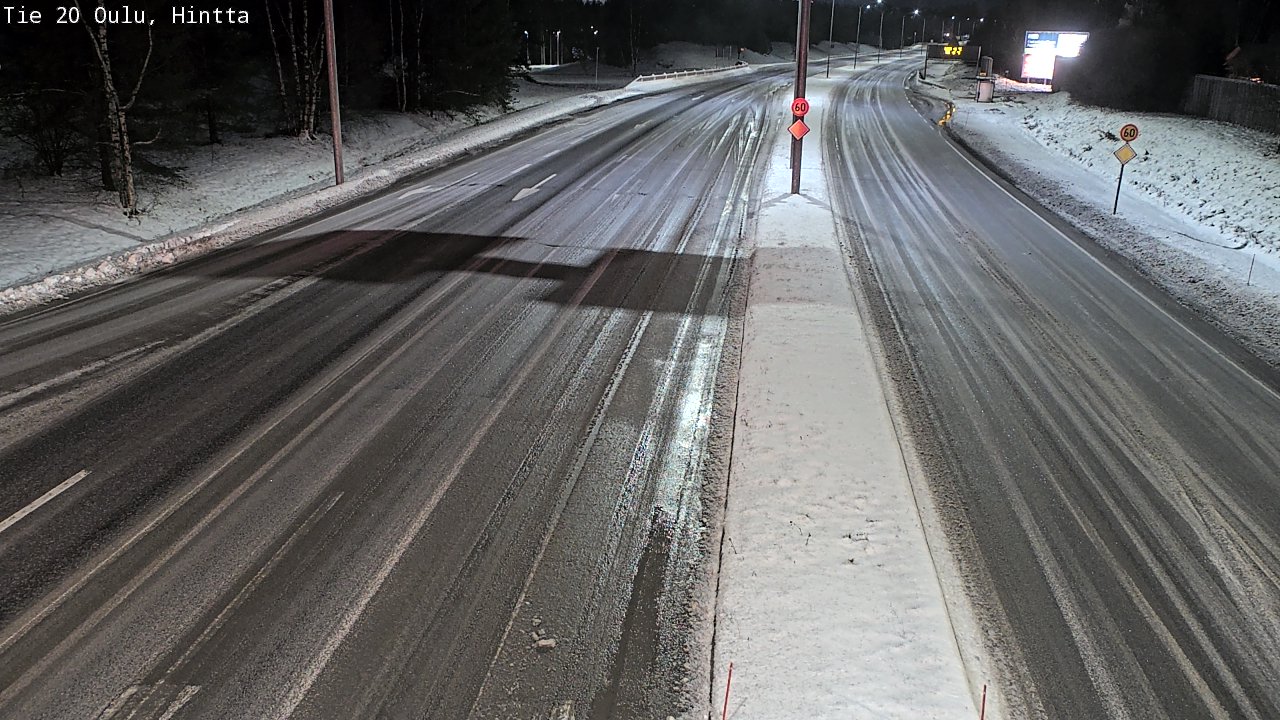 Weather Camera Image Road 20 Oulu, Hintta, Oulu, Pohjois-Pohjanmaa