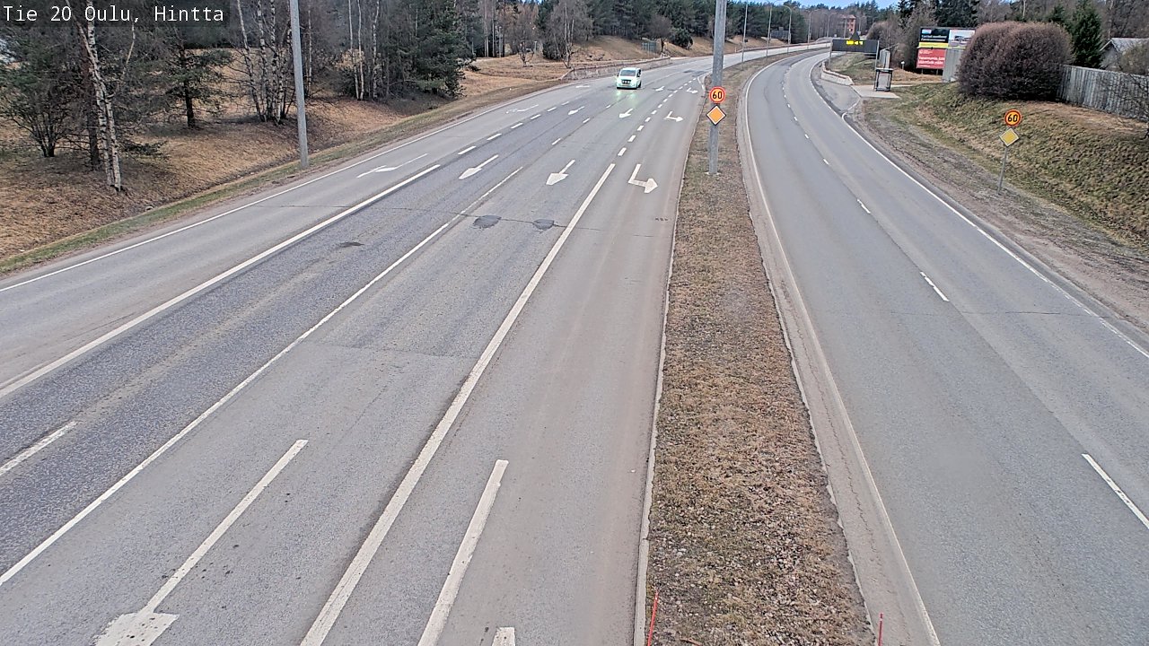 Weather Camera Image Road 20 Oulu, Hintta, Oulu, Pohjois-Pohjanmaa