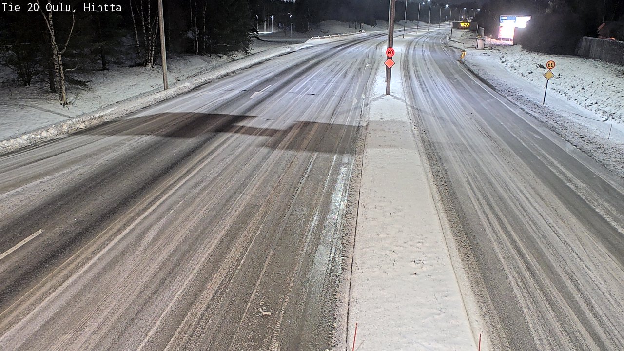 Weather Camera Image Road 20 Oulu, Hintta, Oulu, Pohjois-Pohjanmaa