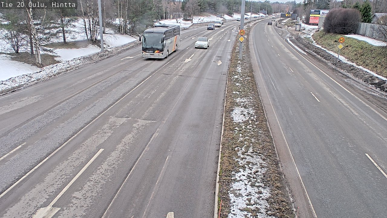 Weather Camera Image Road 20 Oulu, Hintta, Oulu, Pohjois-Pohjanmaa