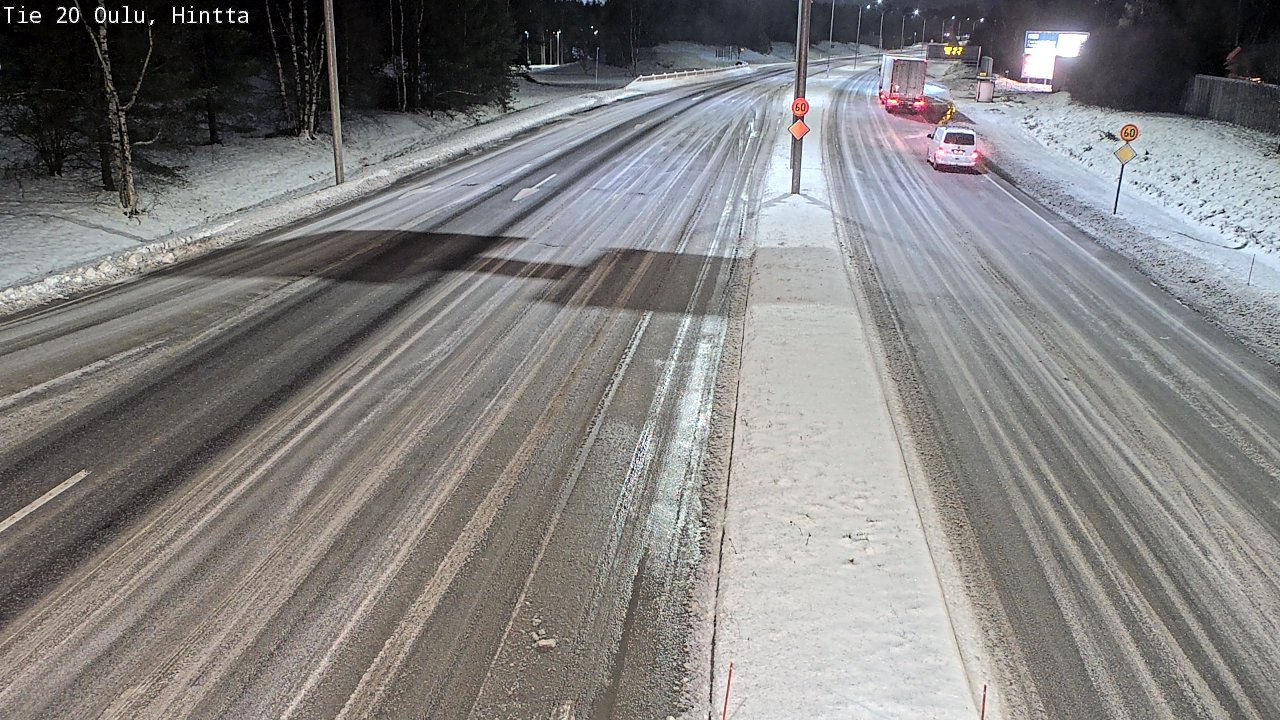 Weather Camera Image Road 20 Oulu, Hintta, Oulu, Pohjois-Pohjanmaa