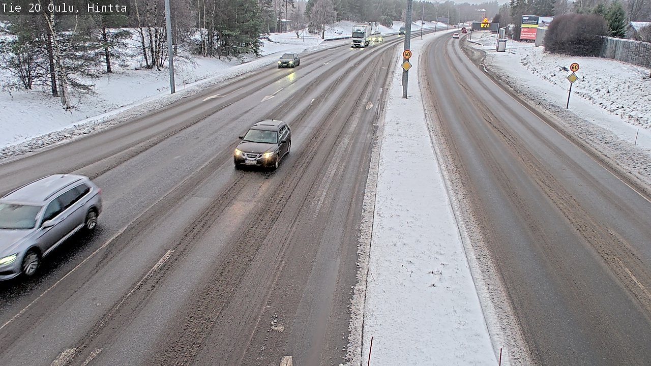 Weather Camera Image Road 20 Oulu, Hintta, Oulu, Pohjois-Pohjanmaa