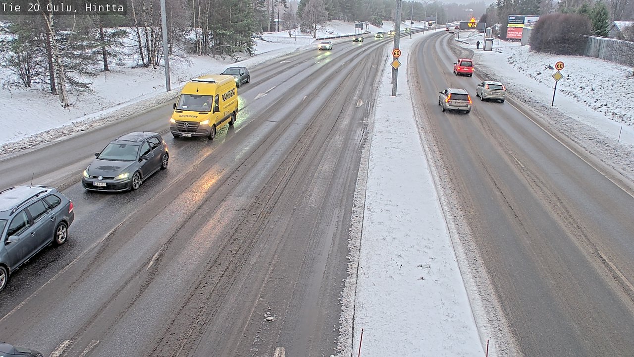 Weather Camera Image Road 20 Oulu, Hintta, Oulu, Pohjois-Pohjanmaa