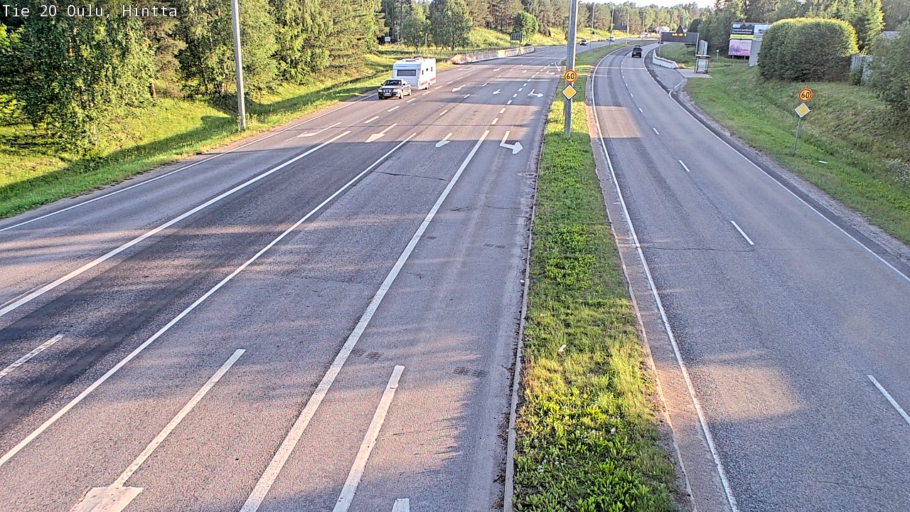 Weather Camera Image Road 20 Oulu, Hintta, Oulu, Pohjois-Pohjanmaa