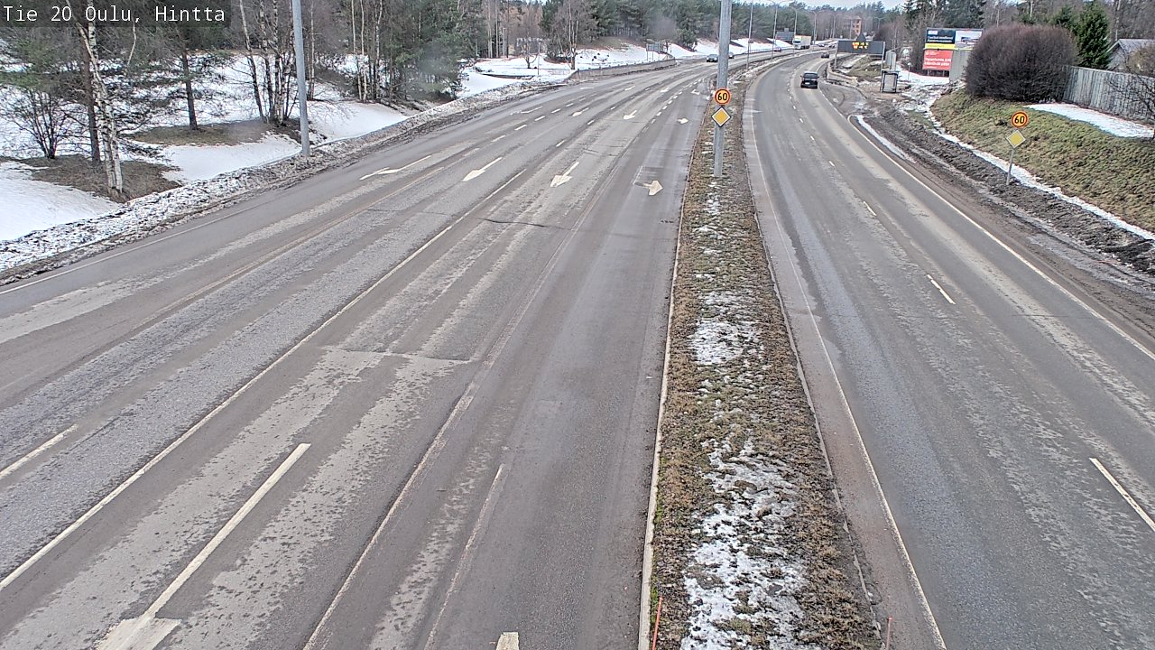 Weather Camera Image Road 20 Oulu, Hintta, Oulu, Pohjois-Pohjanmaa