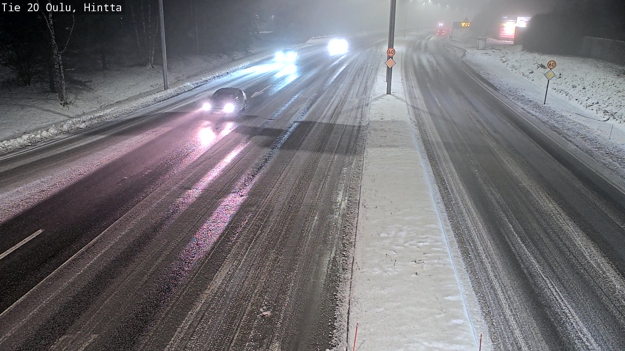 Weather Camera Image Road 20 Oulu, Hintta, Oulu, Pohjois-Pohjanmaa