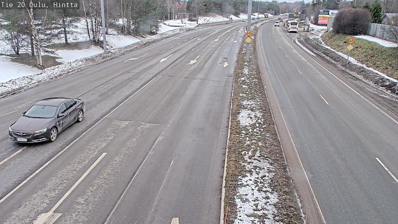 Weather Camera Image Road 20 Oulu, Hintta, Oulu, Pohjois-Pohjanmaa