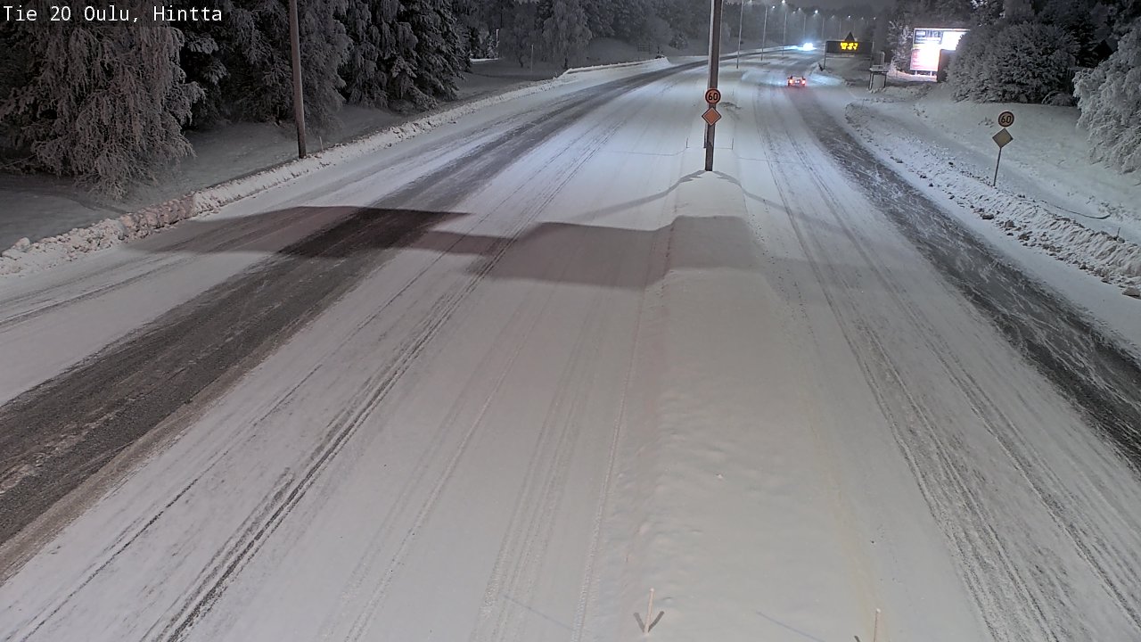 Weather Camera Image Road 20 Oulu, Hintta, Oulu, Pohjois-Pohjanmaa