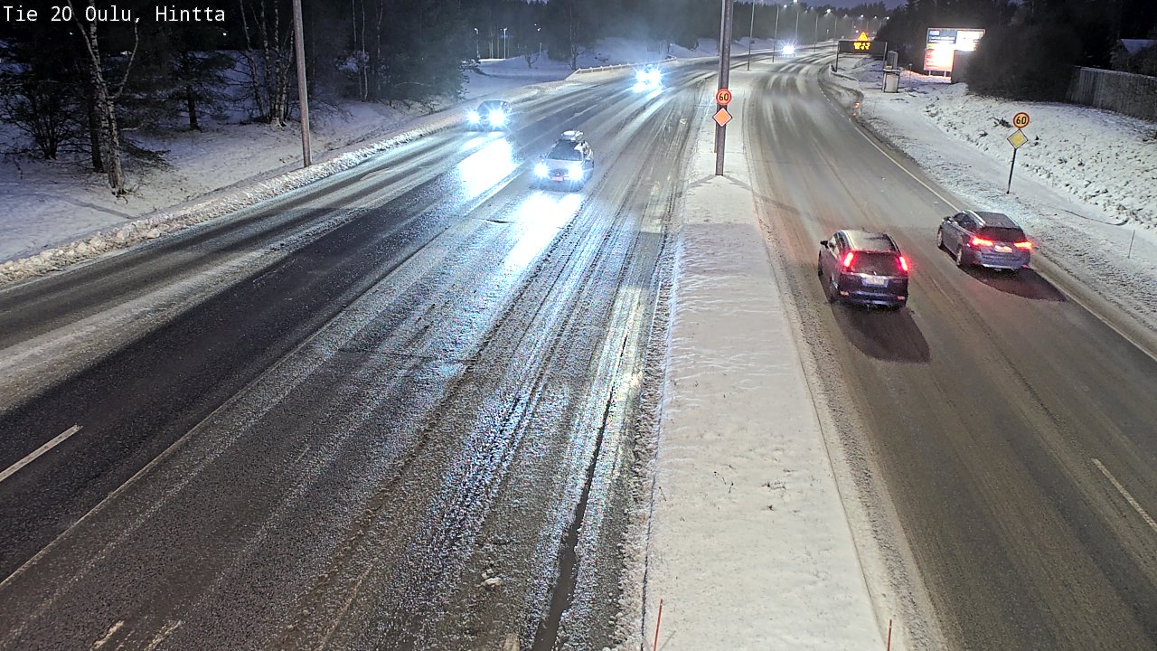 Weather Camera Image Road 20 Oulu, Hintta, Oulu, Pohjois-Pohjanmaa
