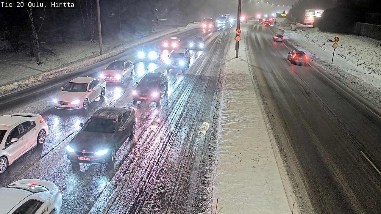 Weather Camera Image Road 20 Oulu, Hintta, Oulu, Pohjois-Pohjanmaa