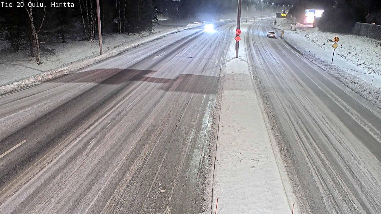 Weather Camera Image Road 20 Oulu, Hintta, Oulu, Pohjois-Pohjanmaa