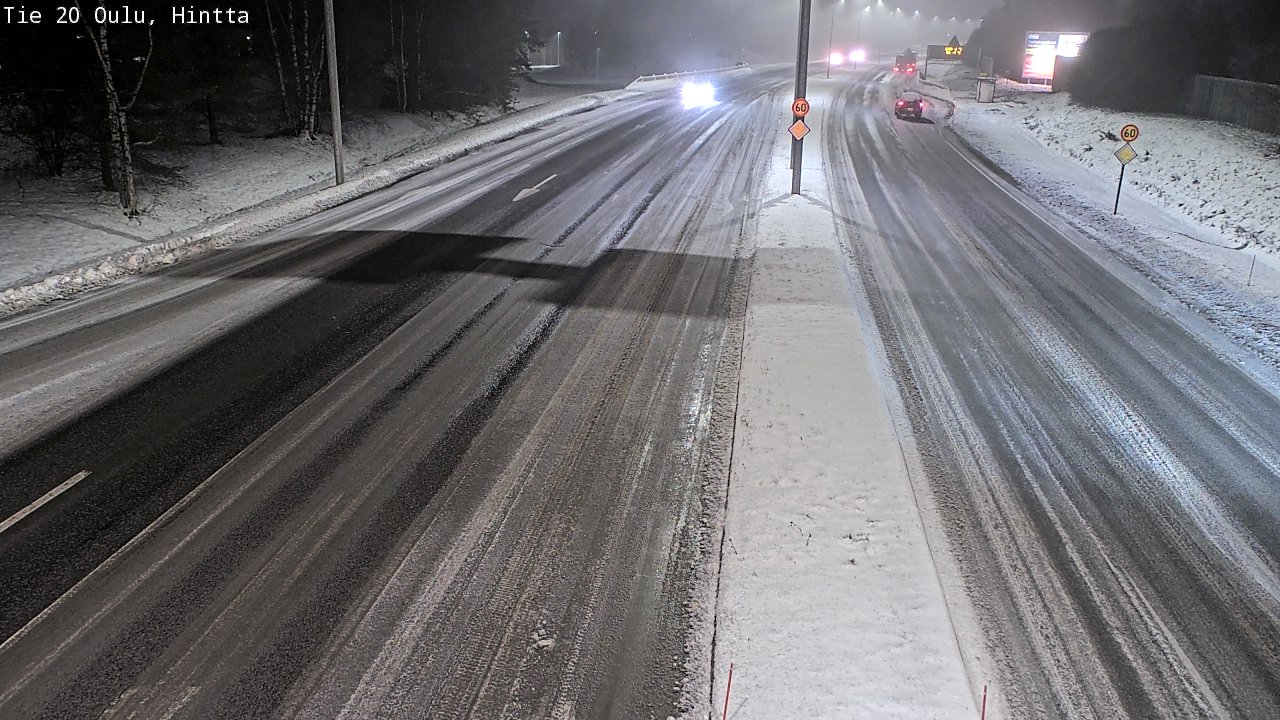 Weather Camera Image Road 20 Oulu, Hintta, Oulu, Pohjois-Pohjanmaa