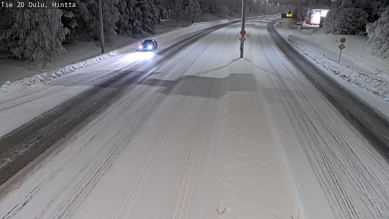 Weather Camera Image Road 20 Oulu, Hintta, Oulu, Pohjois-Pohjanmaa