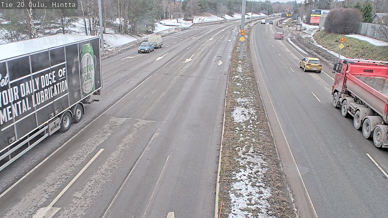 Weather Camera Image Road 20 Oulu, Hintta, Oulu, Pohjois-Pohjanmaa