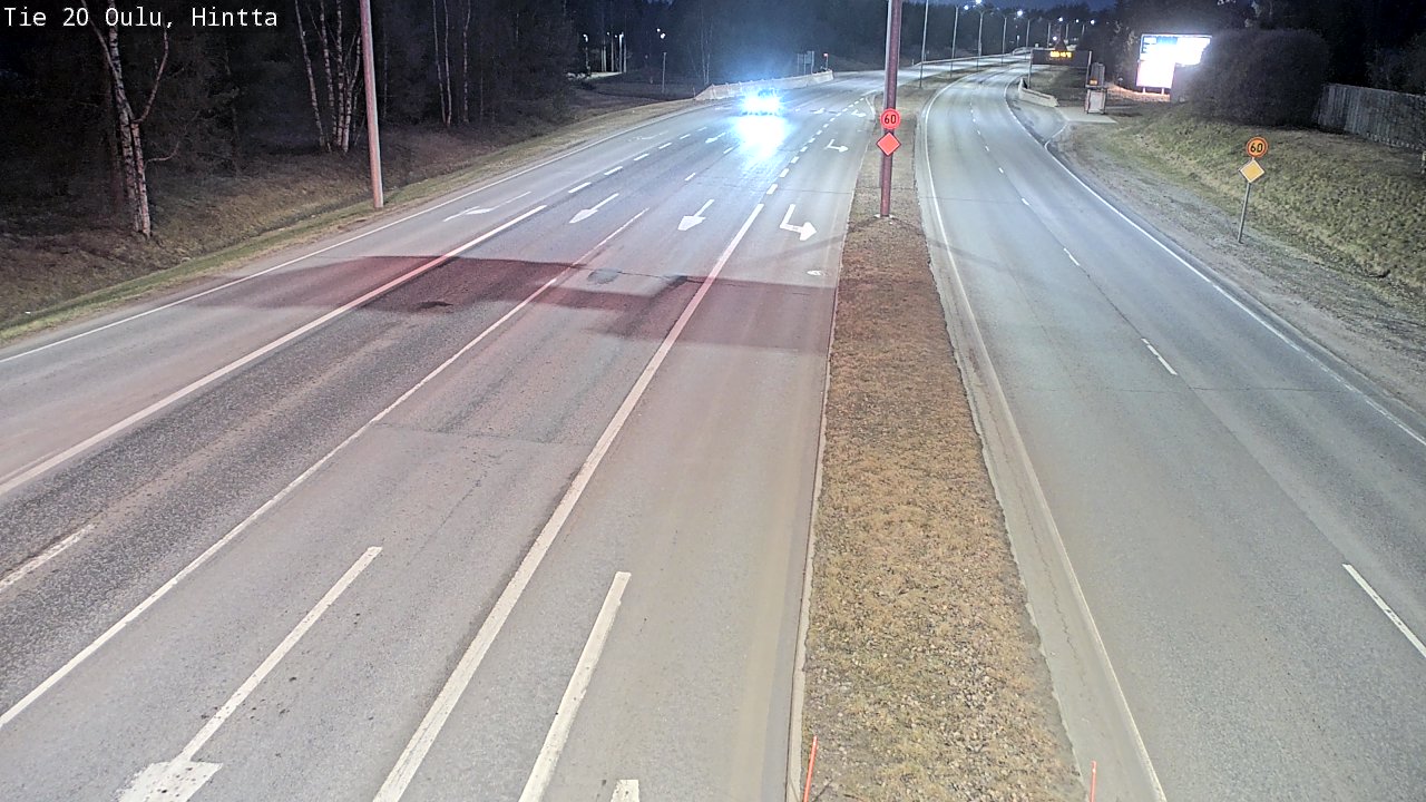 Weather Camera Image Road 20 Oulu, Hintta, Oulu, Pohjois-Pohjanmaa