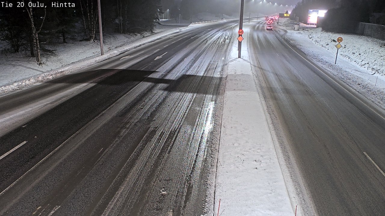 Weather Camera Image Road 20 Oulu, Hintta, Oulu, Pohjois-Pohjanmaa