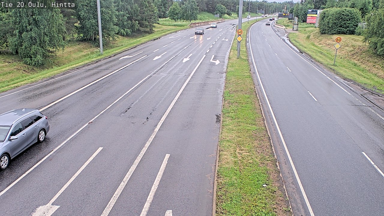 Weather Camera Image Road 20 Oulu, Hintta, Oulu, Pohjois-Pohjanmaa