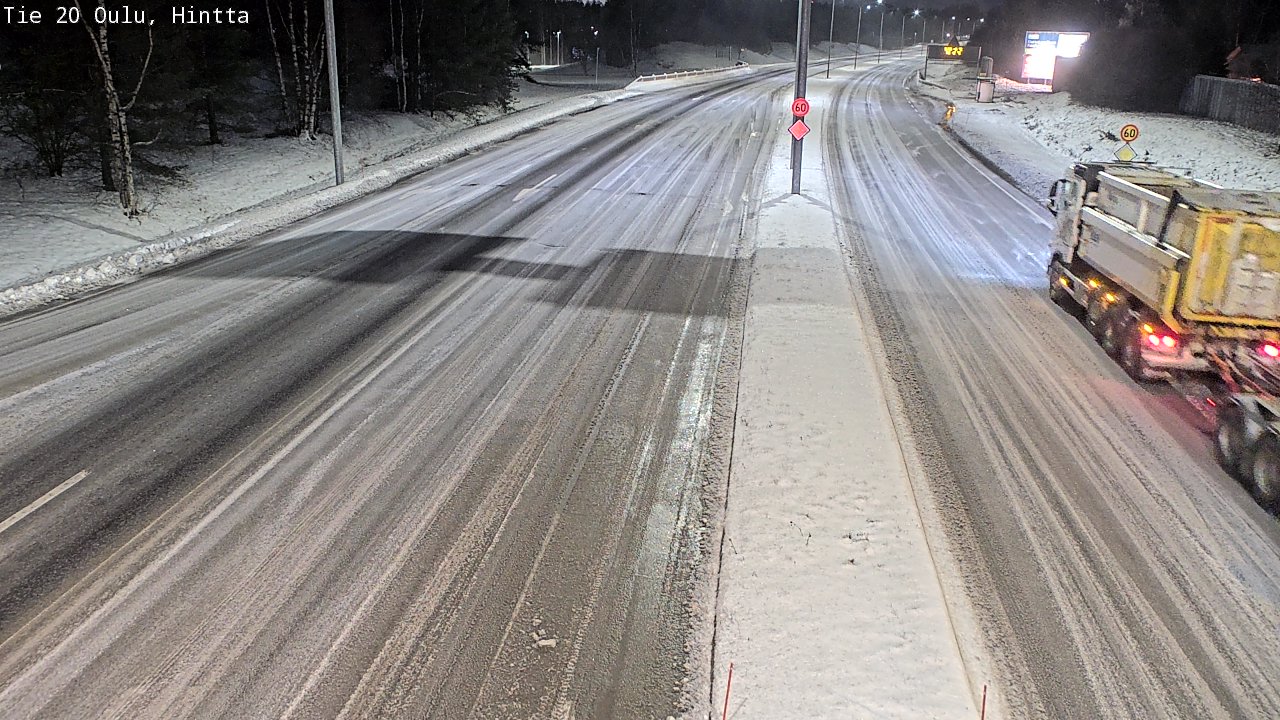 Weather Camera Image Road 20 Oulu, Hintta, Oulu, Pohjois-Pohjanmaa