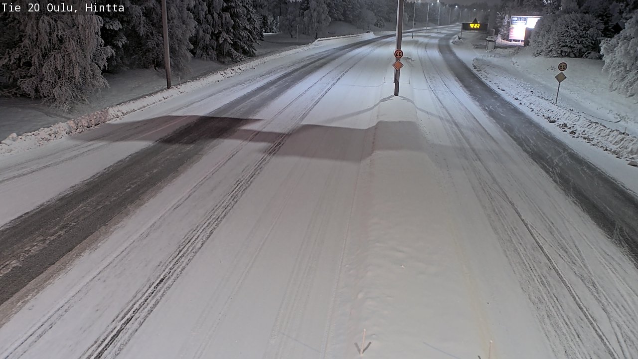 Weather Camera Image Road 20 Oulu, Hintta, Oulu, Pohjois-Pohjanmaa