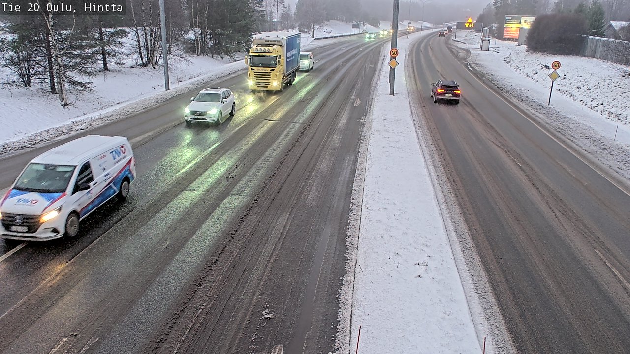 Weather Camera Image Road 20 Oulu, Hintta, Oulu, Pohjois-Pohjanmaa