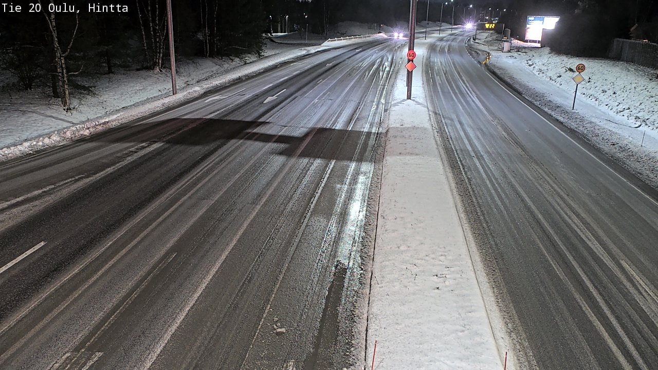 Weather Camera Image Road 20 Oulu, Hintta, Oulu, Pohjois-Pohjanmaa