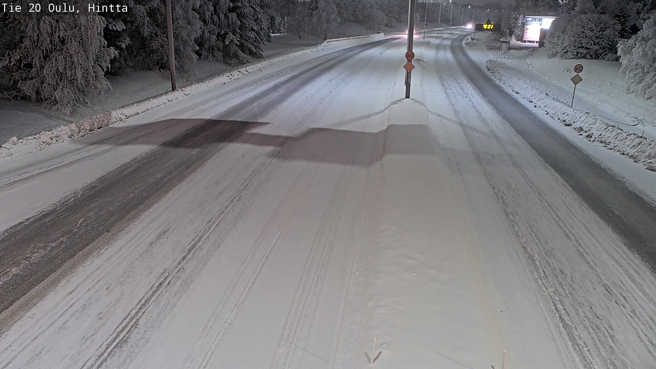 Weather Camera Image Road 20 Oulu, Hintta, Oulu, Pohjois-Pohjanmaa